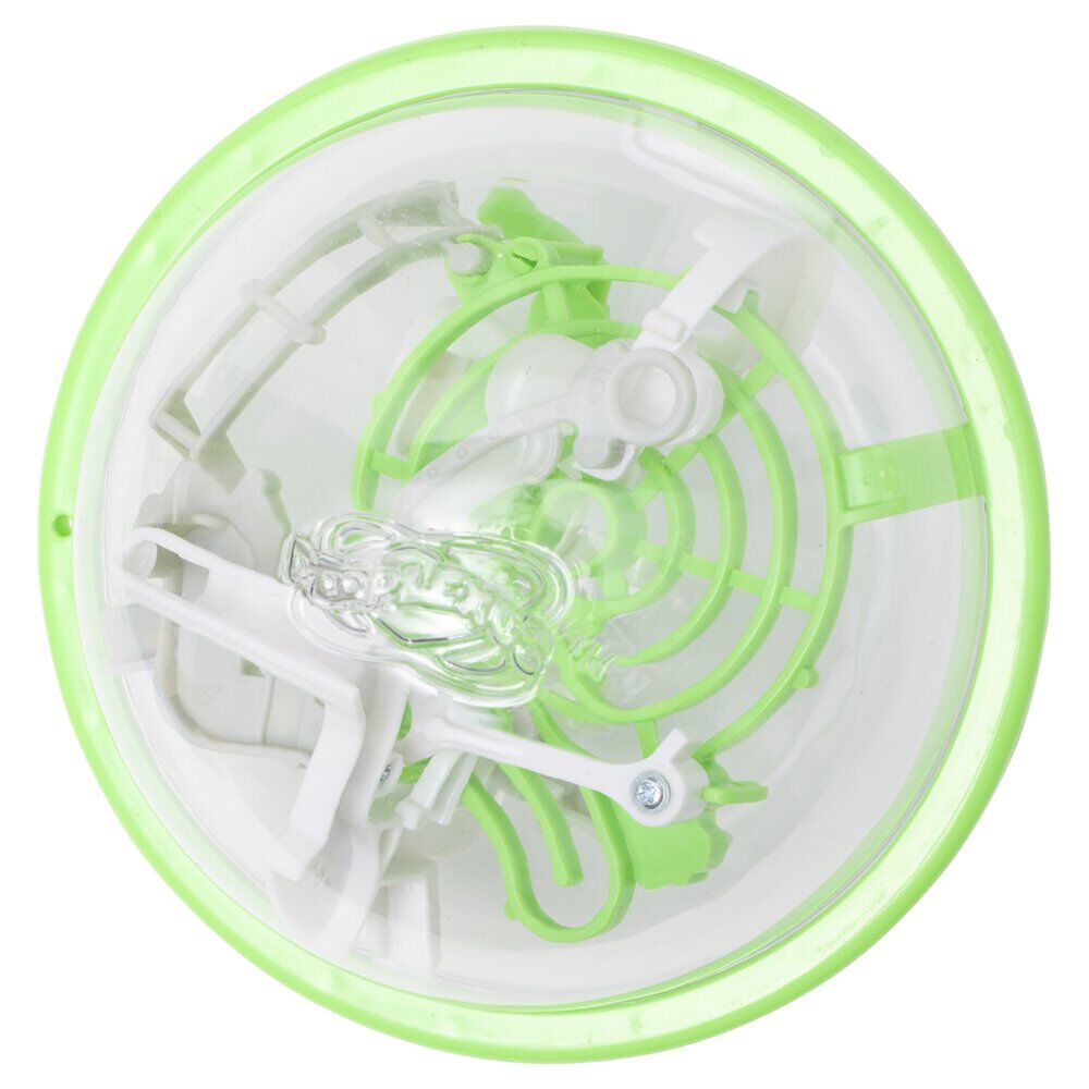 Boule Perplexus 3D 100 défis plastique jaune 23x20cm