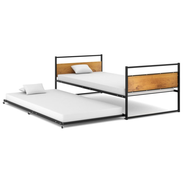 Łóżko Metalowe Rama Łóżka Sofa Wysuwana Do Pokoju Sypialni 90x200 cm