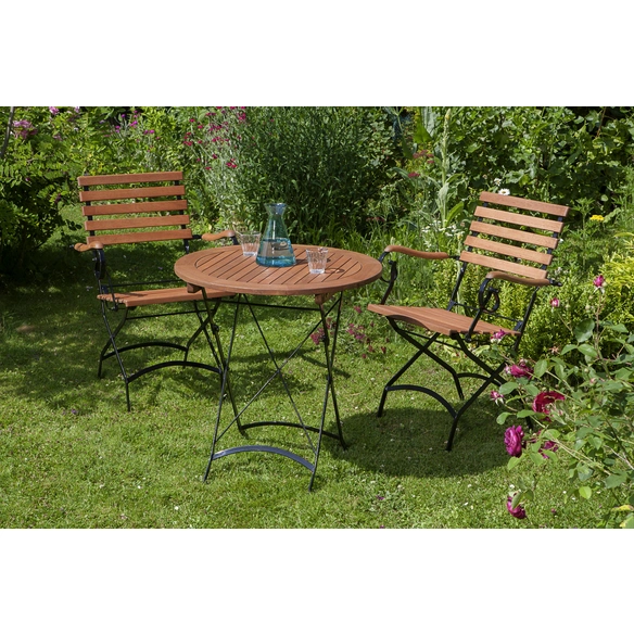 Gartentisch »Schlossgarten«, BxHxT: 70 x 74 x 70 cm, Tischplatte: Eukalyptusholz