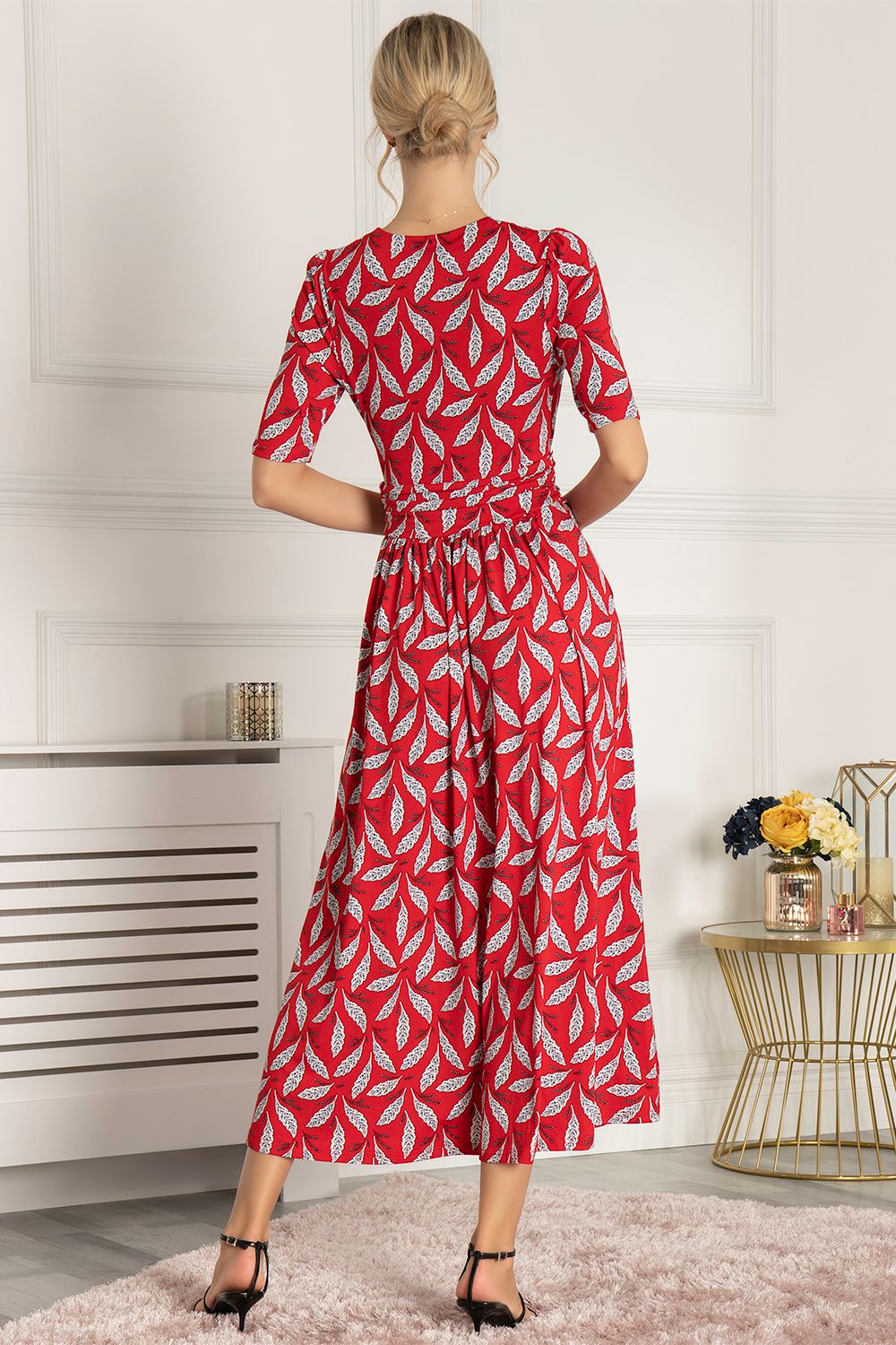 Jolie Moi Coleen Printed Jersey Maxi Dress