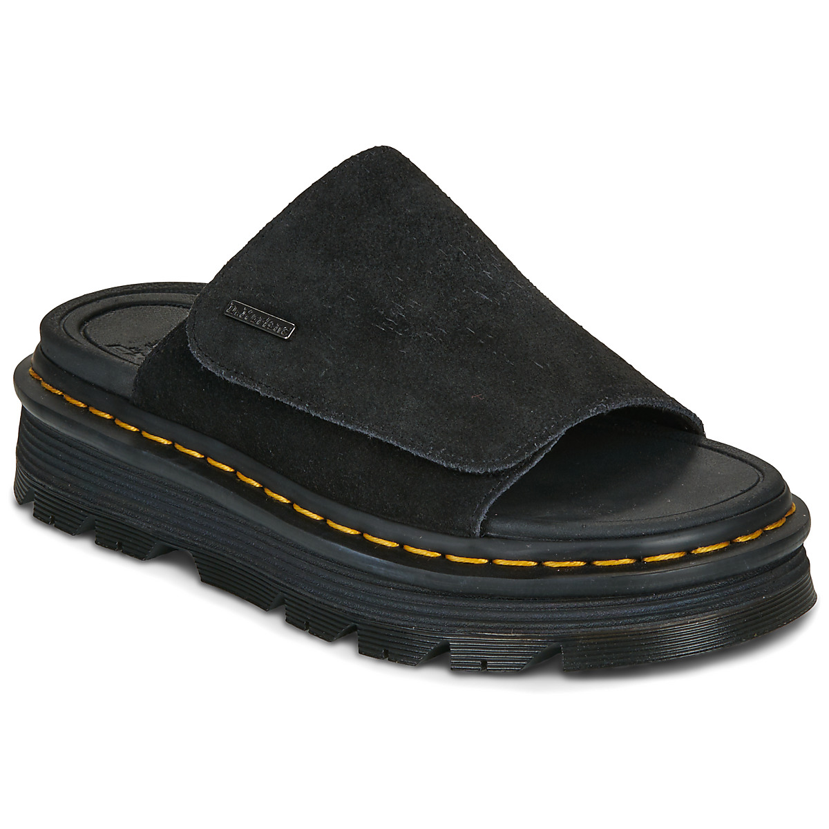 Dr. Martens - ZebZag Slide Black EH Suede - Black