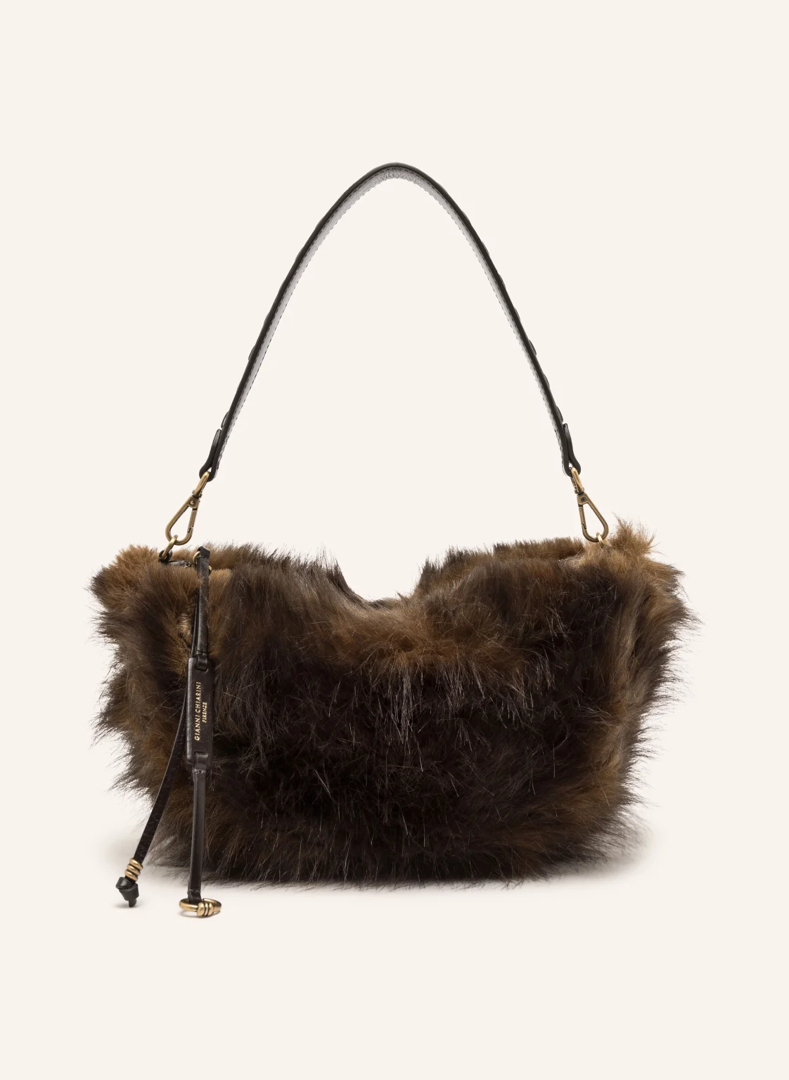 GIANNI CHIARINI Schultertasche CLEO SMALL aus Kunstfell