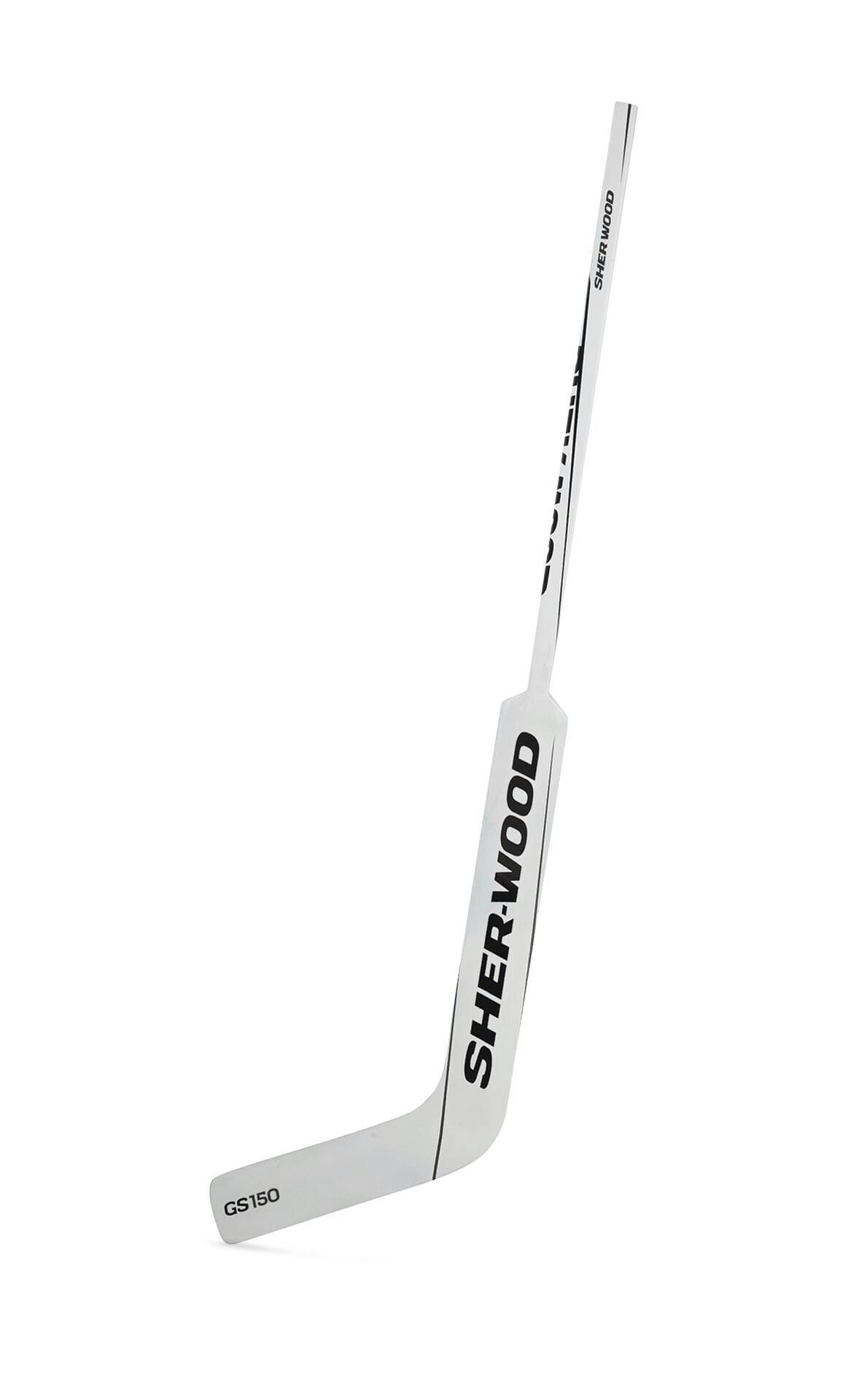 Sherwood GS150 Wood Goalie Hockey Stick with Foam Core Paddle/Blade, Junior, Left Hand