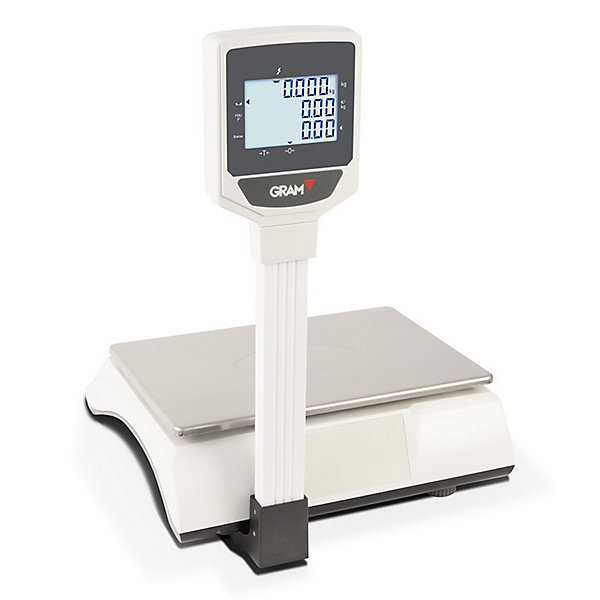 Balance Commerciale XFOC  Poids Prix 15/30 Kg avec Colonne et Clavier PLU - Gram