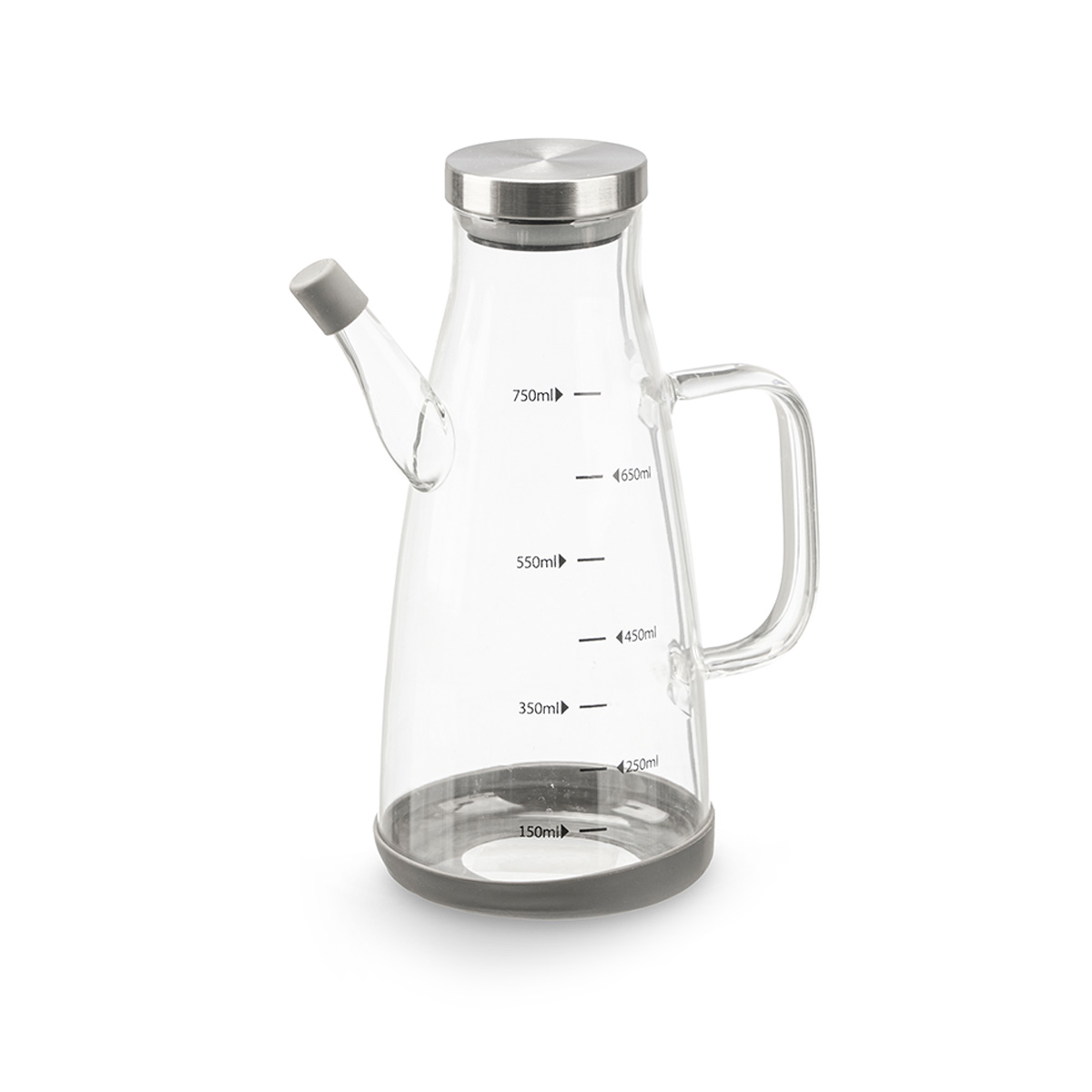 Galheteiro em vidro com tampa de aço 750ml