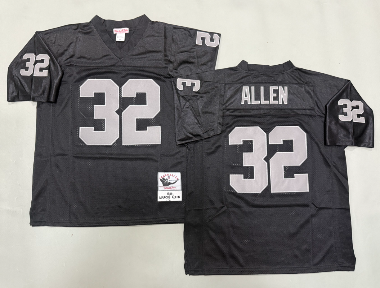 Marcus Allen Las Vegas Raiders Authentic Throwback Retired Player Jersey