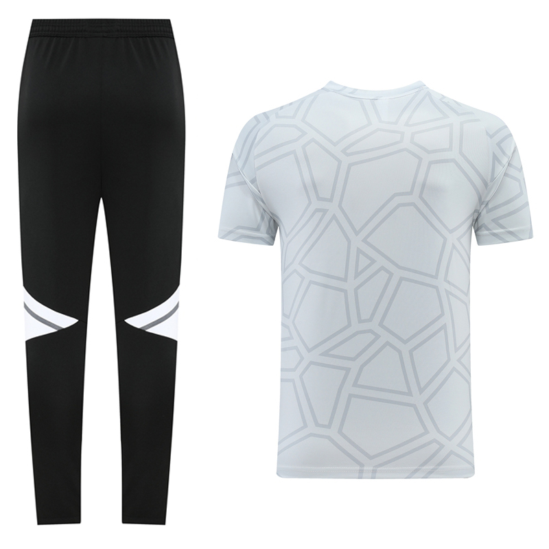 Adidas Short Sleeve Training Jersey Set - AD01- Light Grey