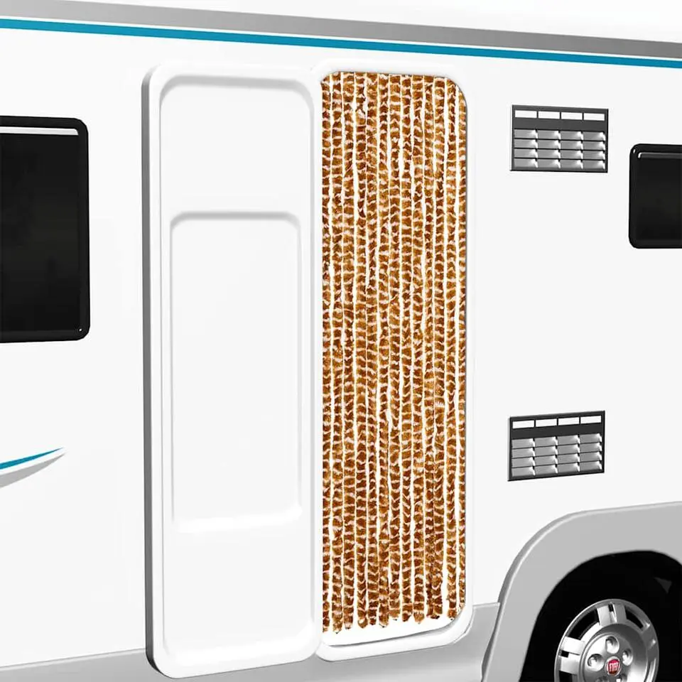 vidaXL - Deurgordijn - Geel - Polypropyleen