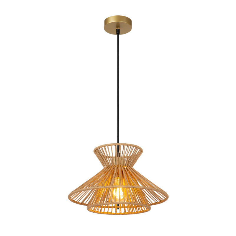 Suspension Tasman naturel Ø 32 cm E27 60 W LUCIDE