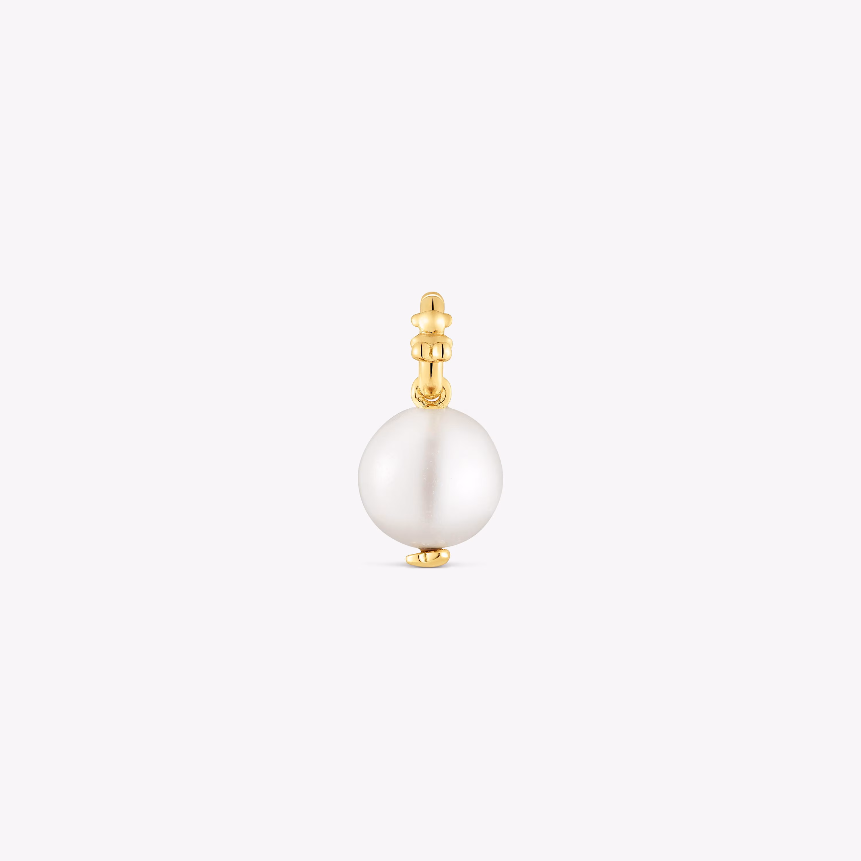 Colgante pequeño con baño de oro 18 kt sobre plata y perla cultivada Medallions