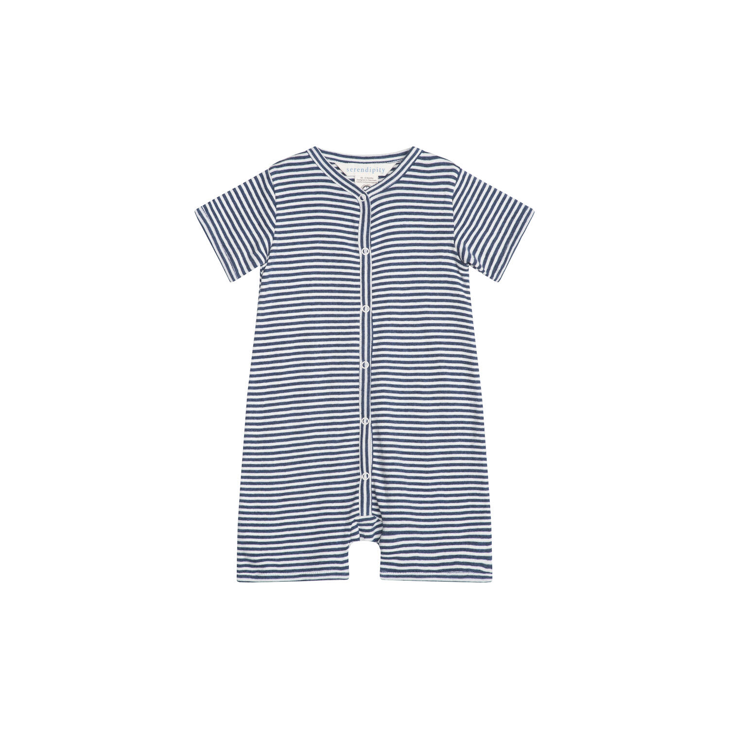 Baby Short Suit Stripe, navy/offwhite
