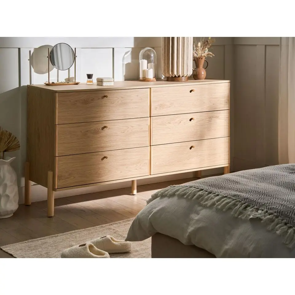 COLLINS - Ladekast 6 lades - Lichtbruin - Vezelplaat