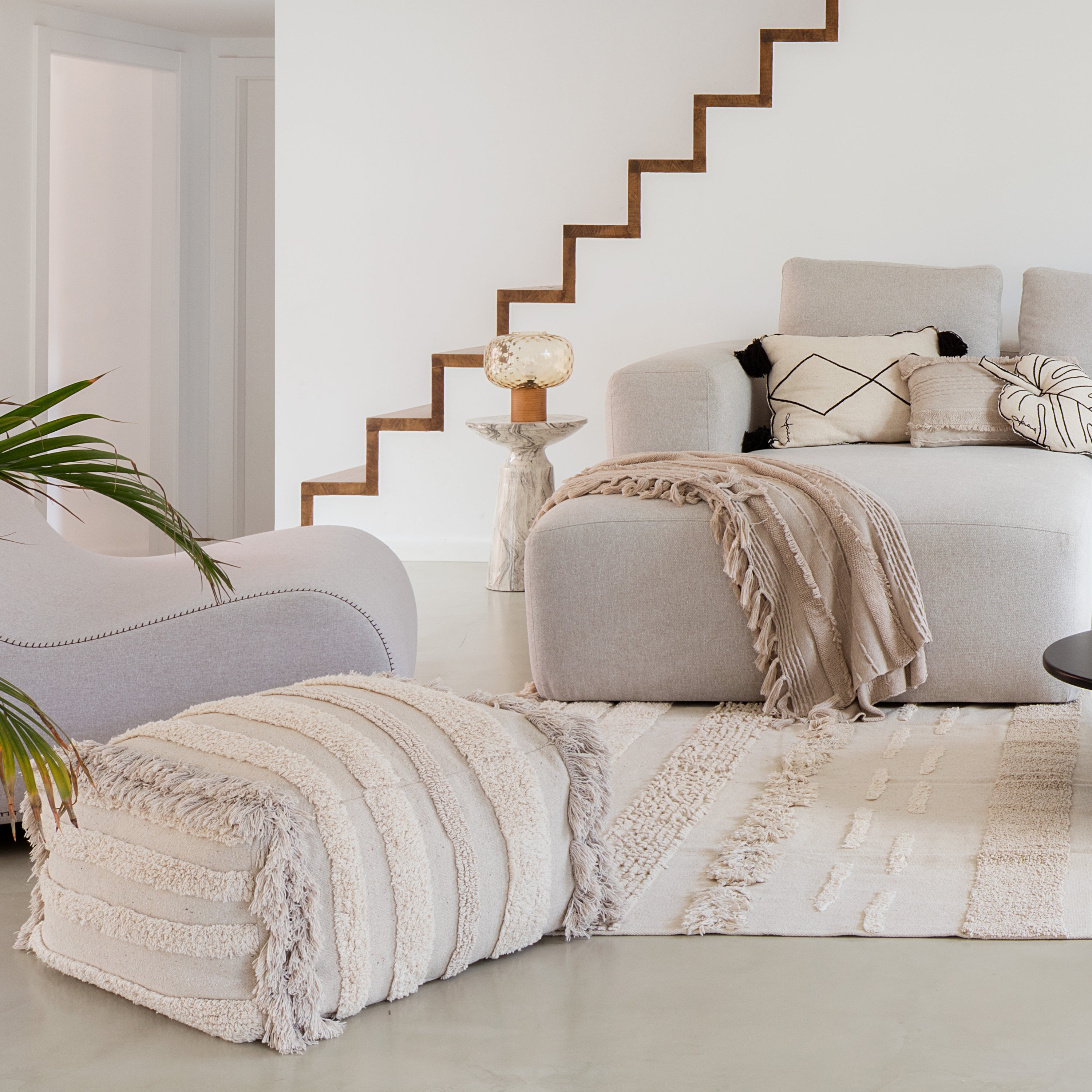 Lorena Canals Air Poef - Naturel