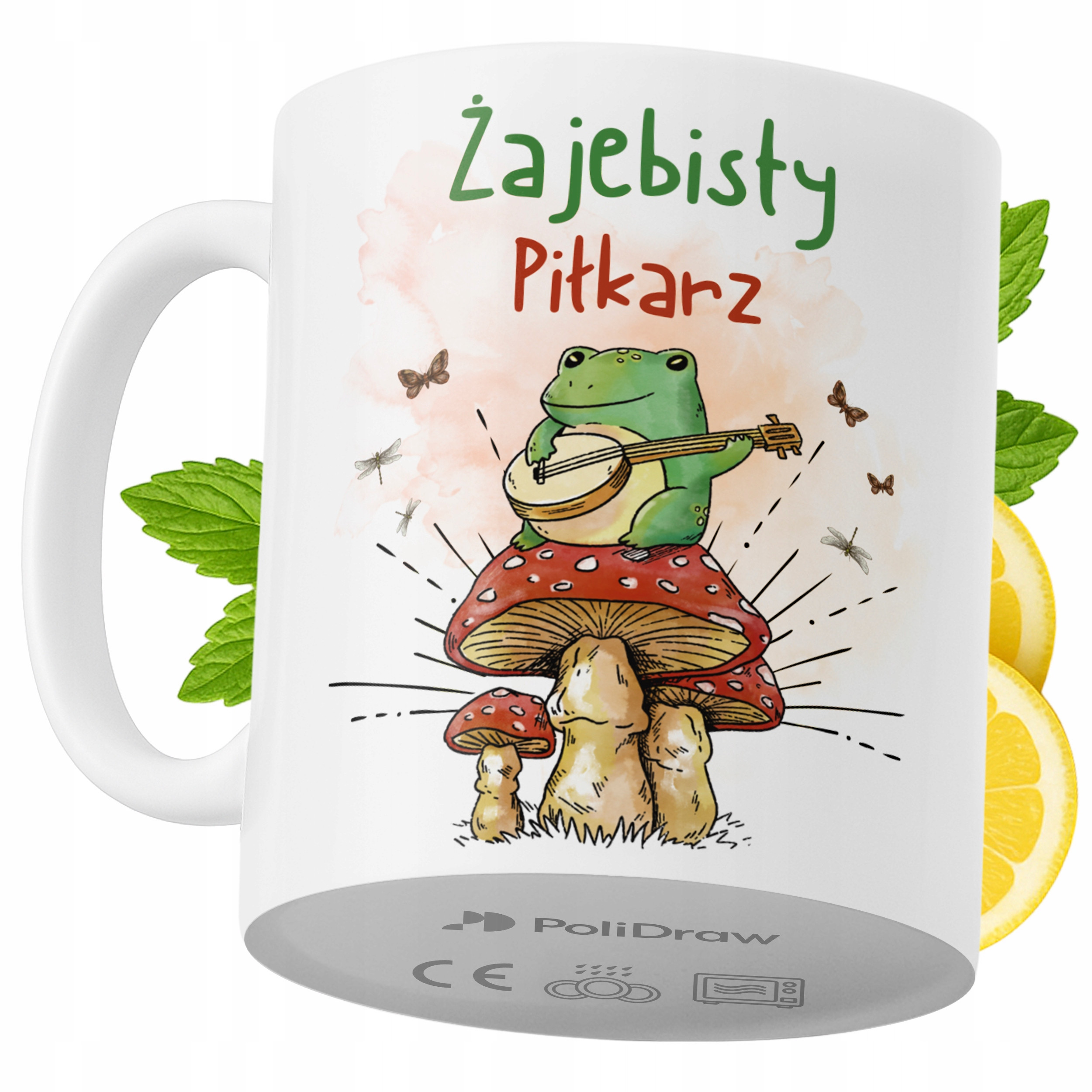 Kubek Dla Piłkarza na Prezent z Nadrukiem ze Zdjęciem 330 ml PoliDraw