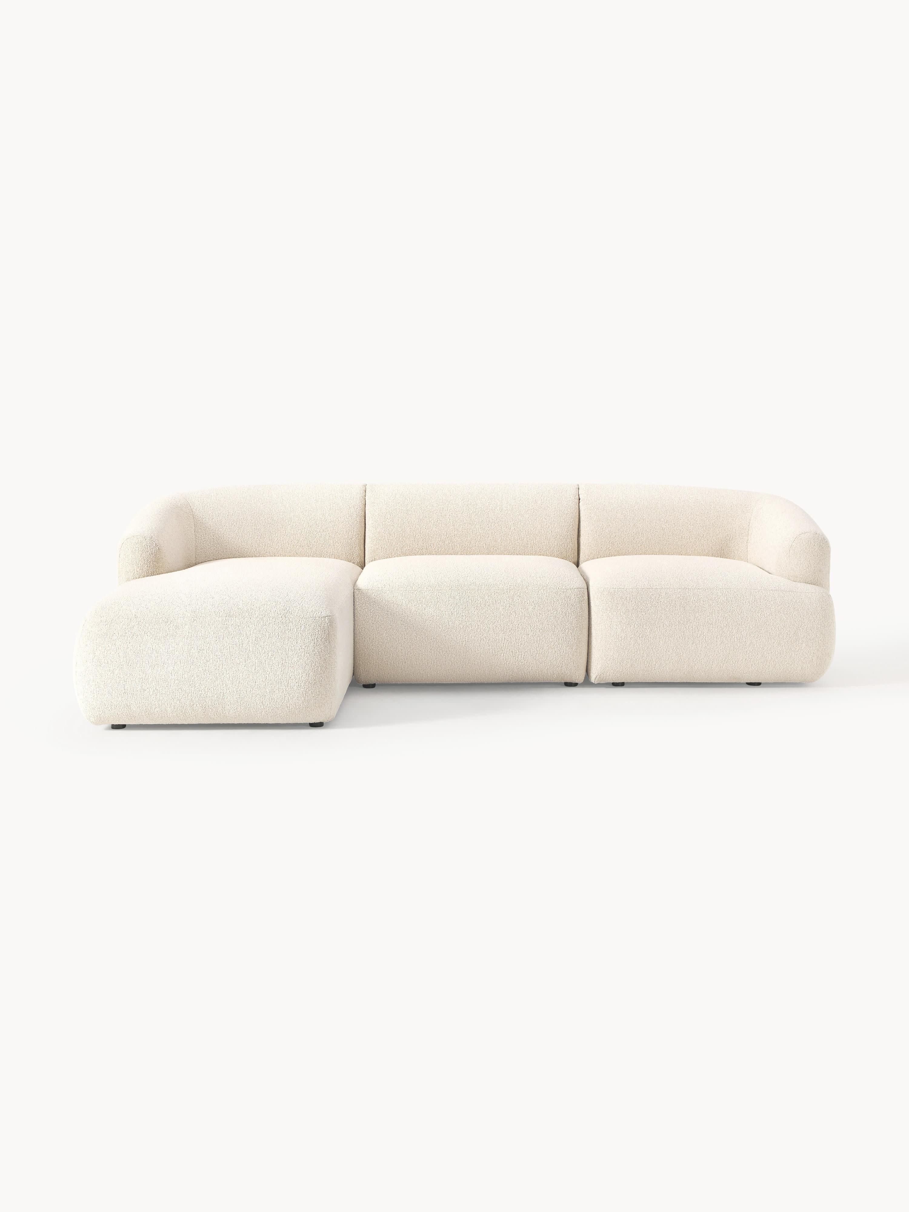 Modulares Bouclé-Ecksofa Sofia (3-Sitzer)