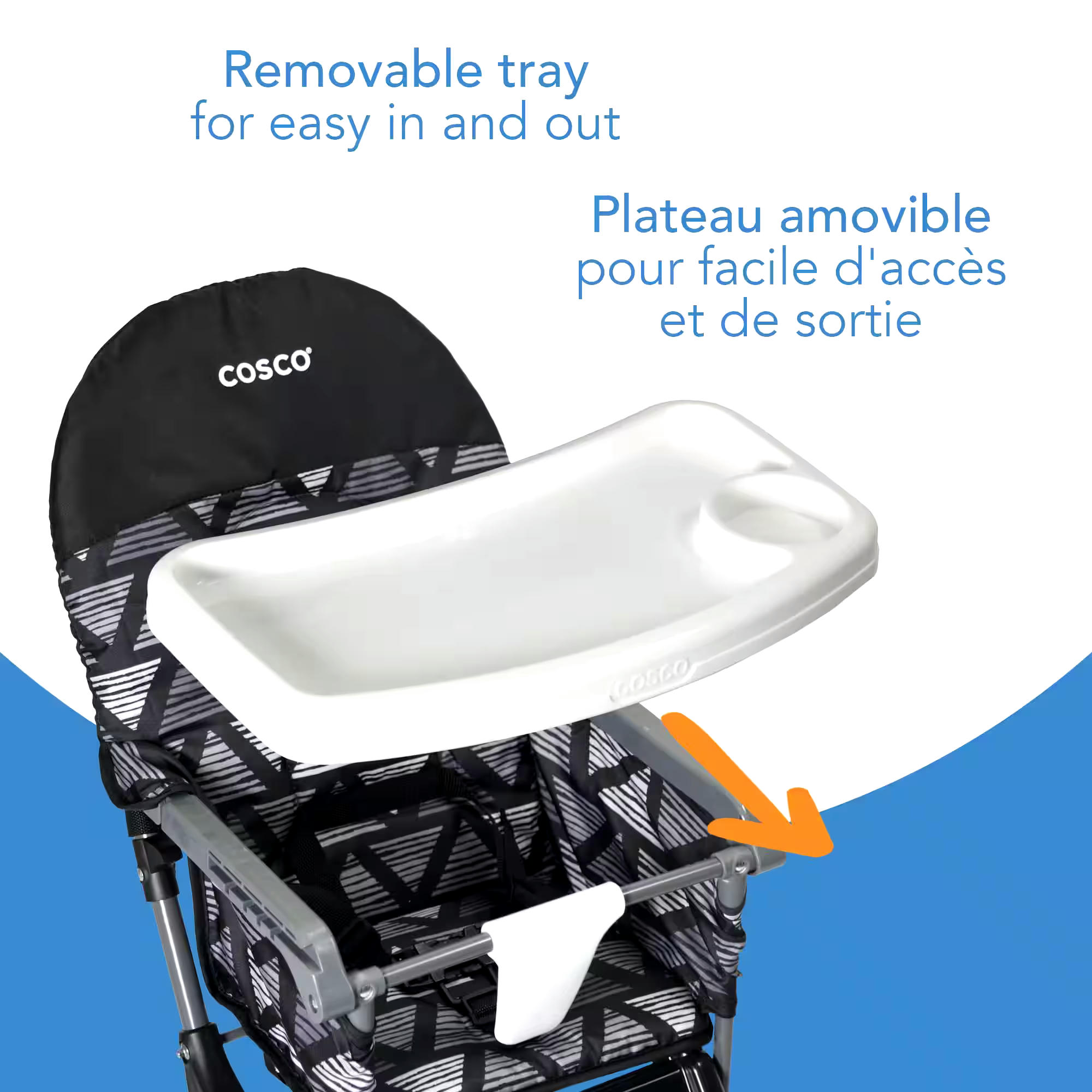 Cosco Simple Fold™ High Chair, Silver