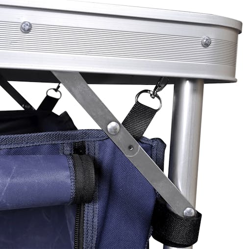 NNEVL Foldable Camping Cupboard with Aluminium Frame