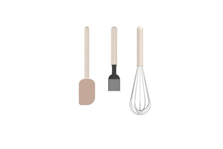 Chef It bakset 3-delig (deegschraper L   bakkwast   garde L) - chalk