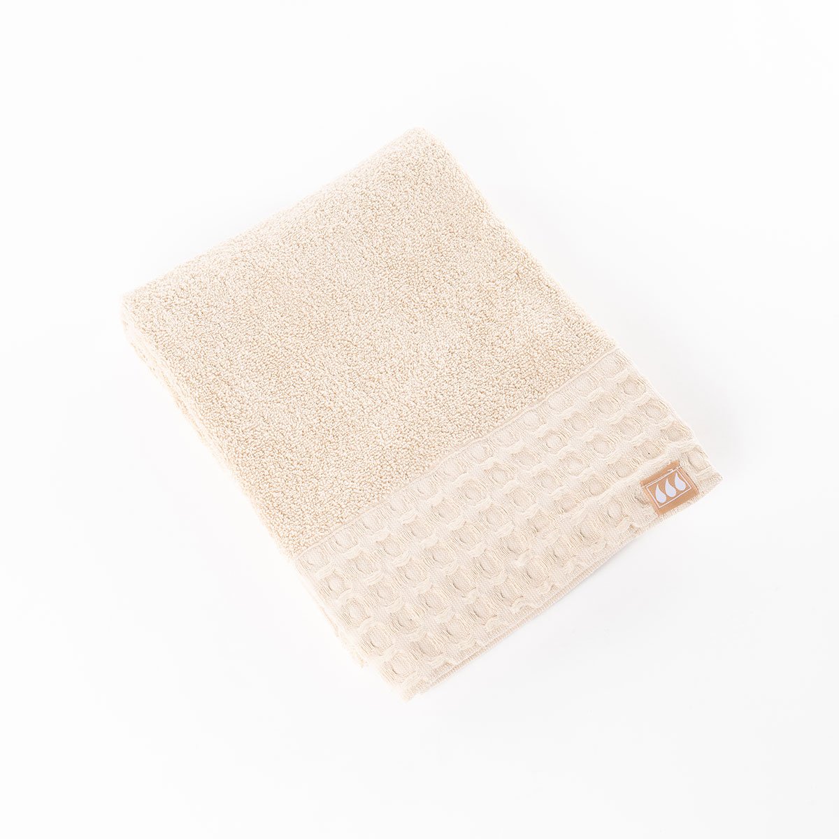 Toalha lençol de banho bege 70x130cm