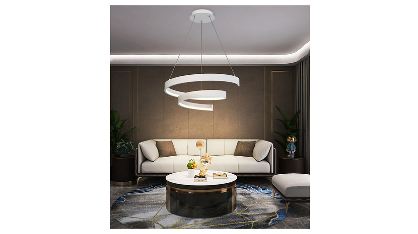 Lampa wisząca Toppo LED ze ściemniaczem biała