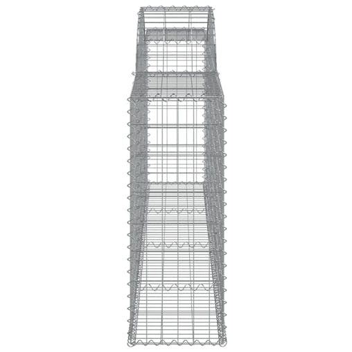 NNEVL Arched Gabion Basket 300x30x80/100 cm Galvanised Iron