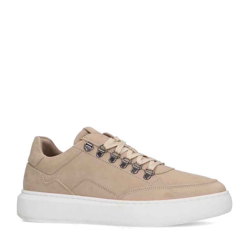 Manfield Beige nubuck sneakers
