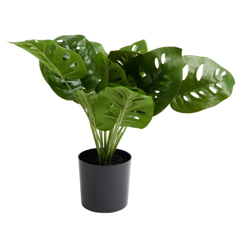 Plante artificielle en pot monstera vert Ø10xH38cm