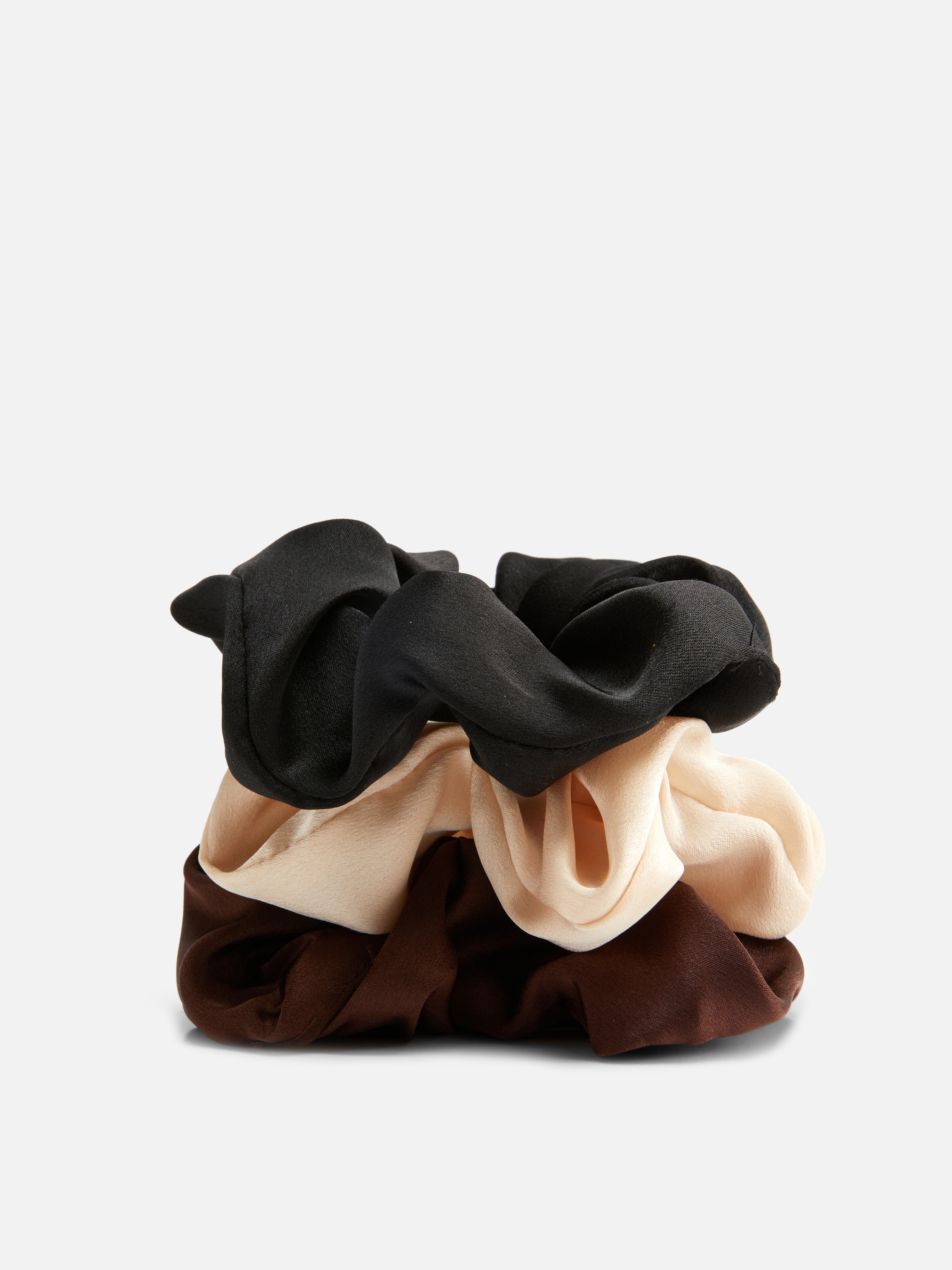 3-Pack Satin Scrunchies