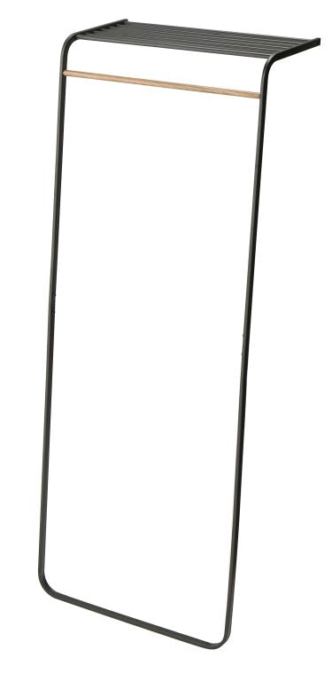 Yamazaki Leunend Kledingrek met Plank - Tower - Zwart