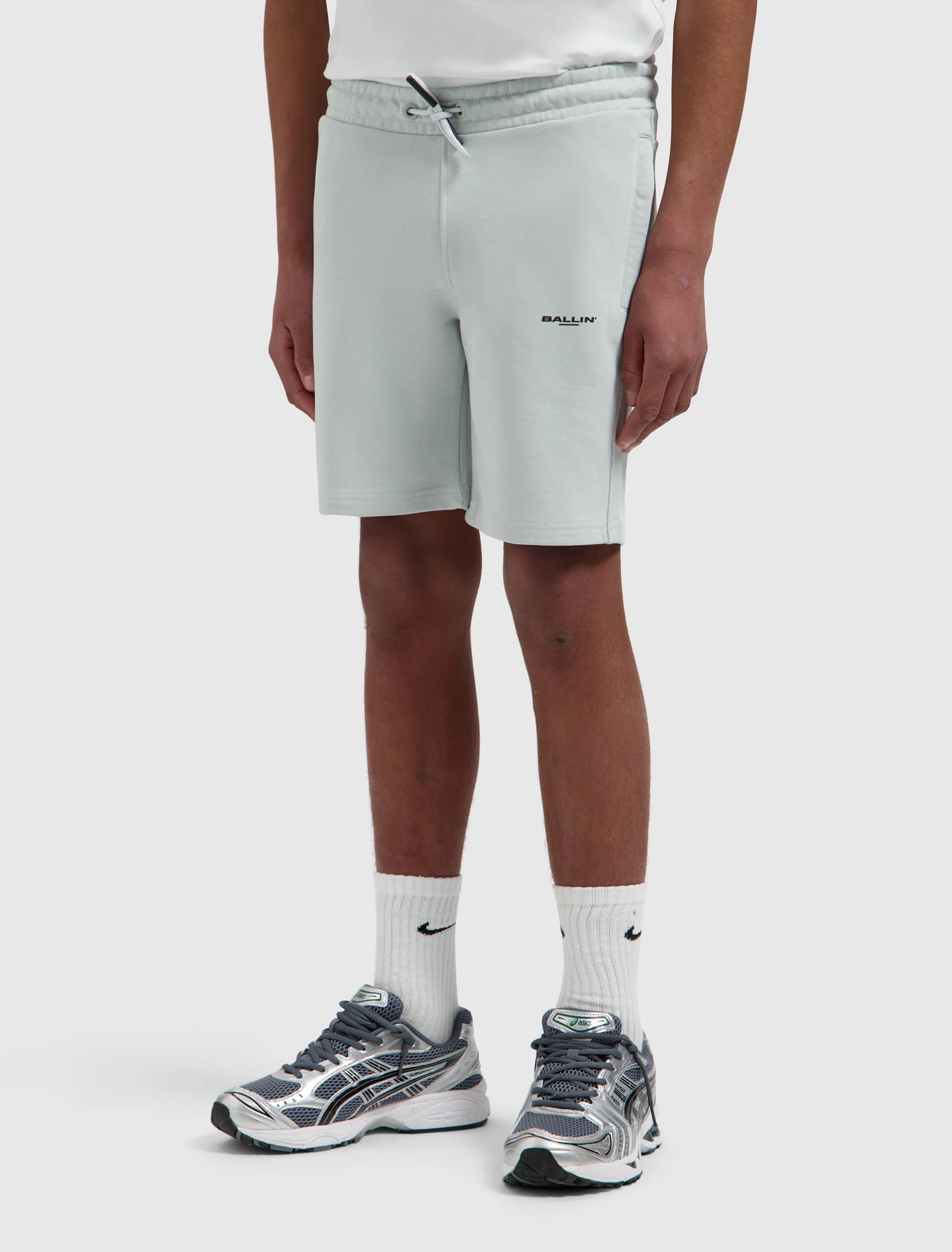 Junior Logo Sweatshort | Light Grey