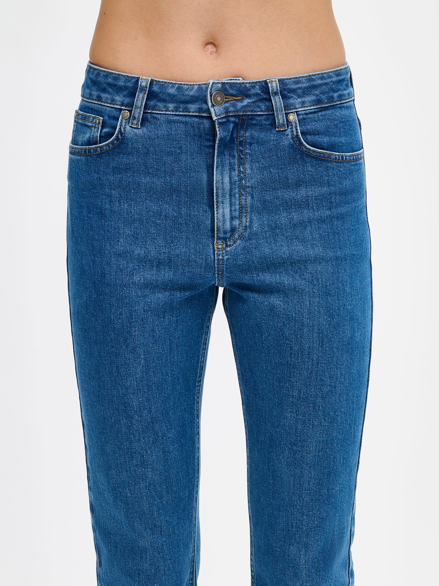 CROPPED KAPEE farkut - sininen