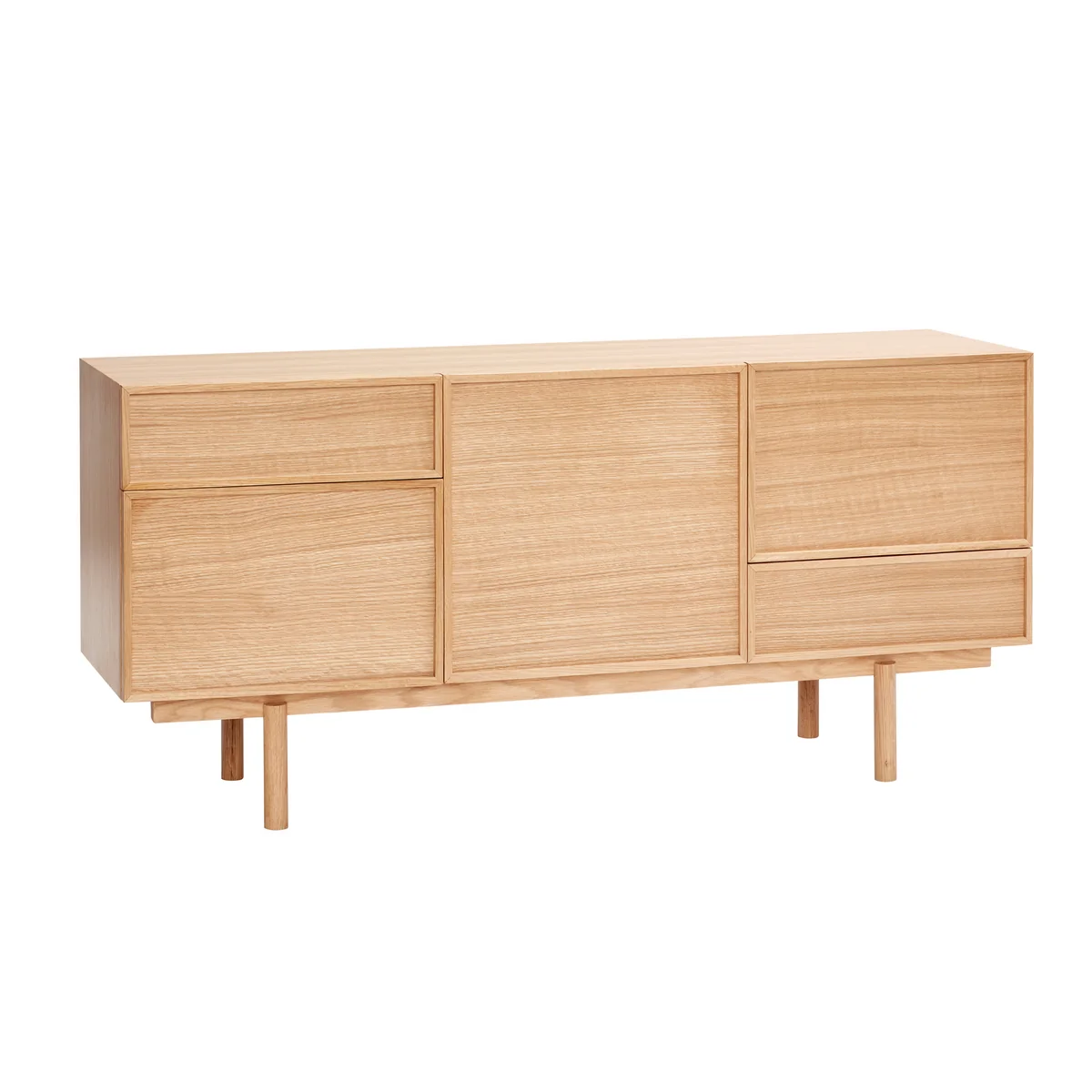 Hübsch Interior - Sideboard mit 5 Fächern, Eiche