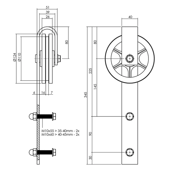 Schiebetürsysteme »Wheel«