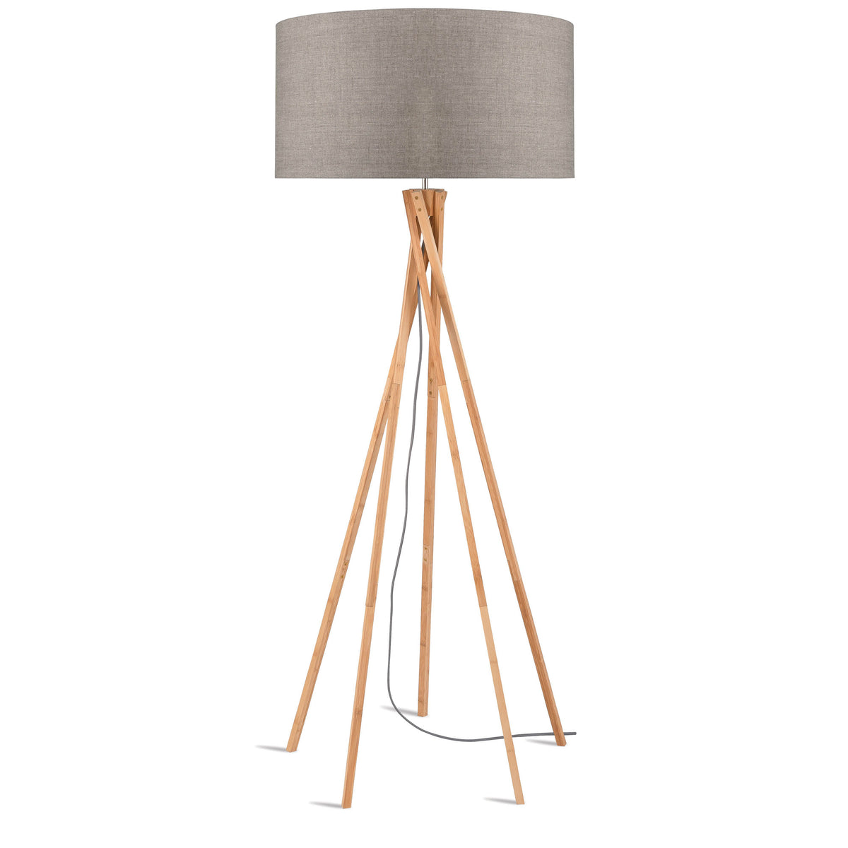GOOD&MOJO vloerlamp Kilimanjaro - taupe - Ø60cm