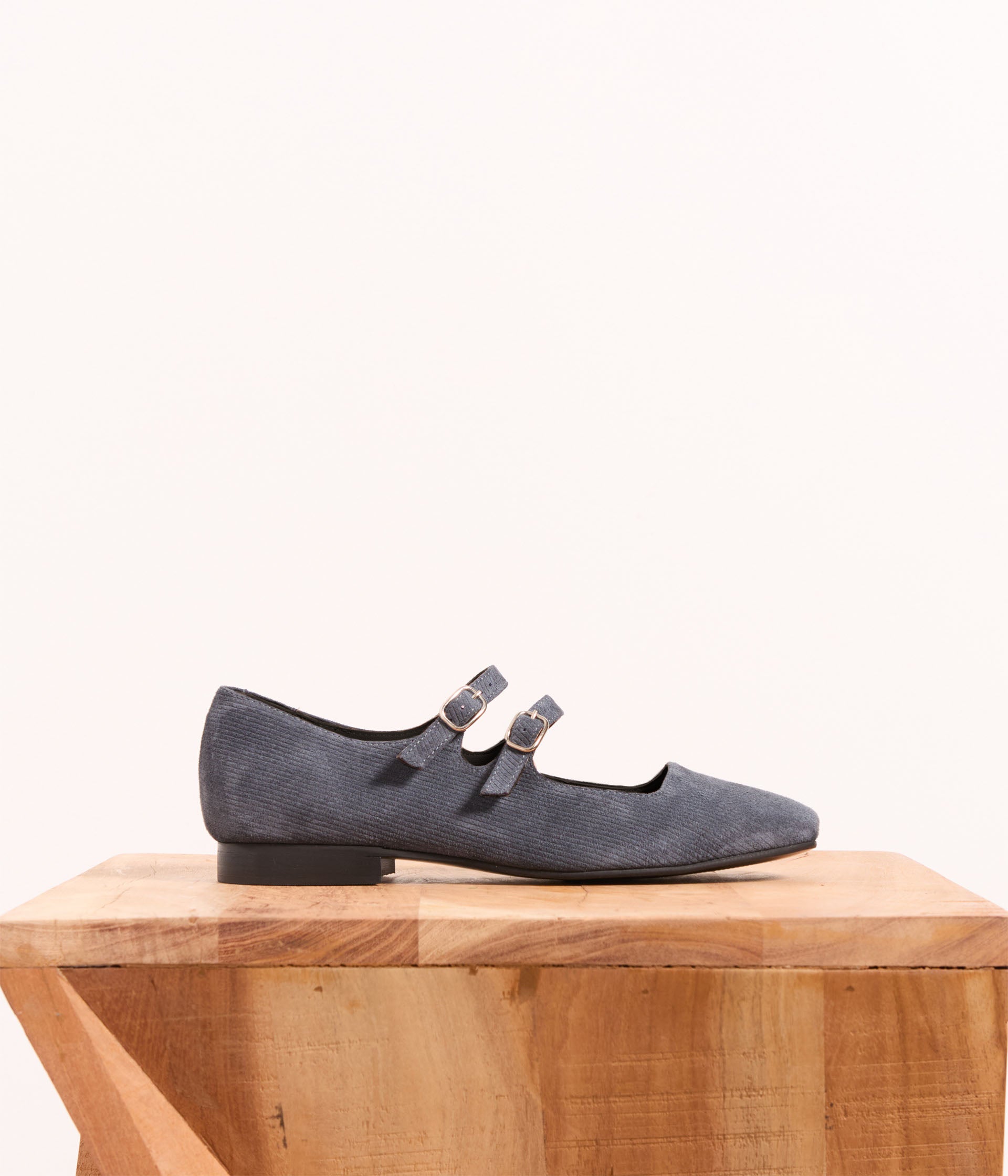 Babies velours grises Aurella