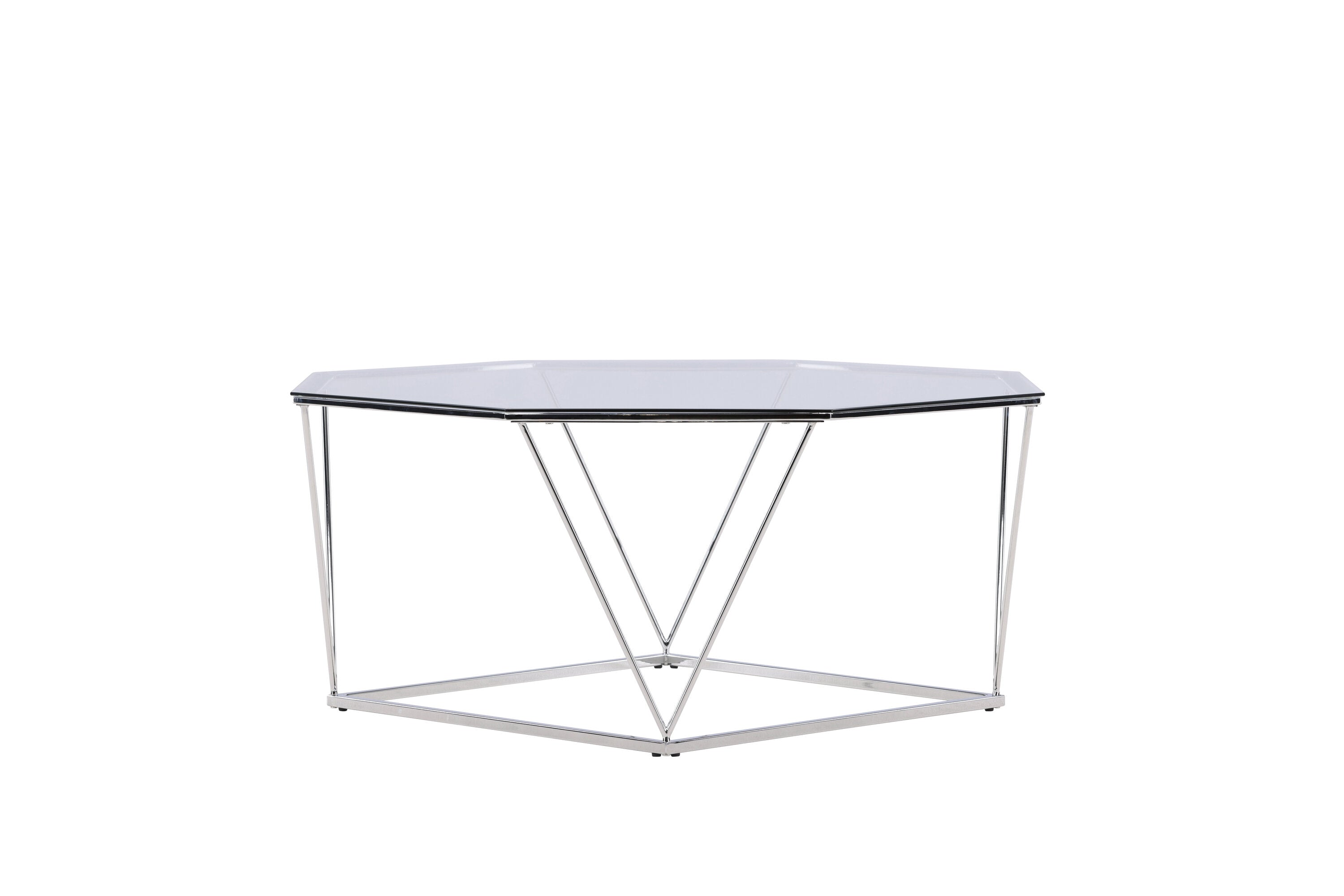 Rebellenclub Salontafel Kuusankoski - Ø100 cm - Chrome glas