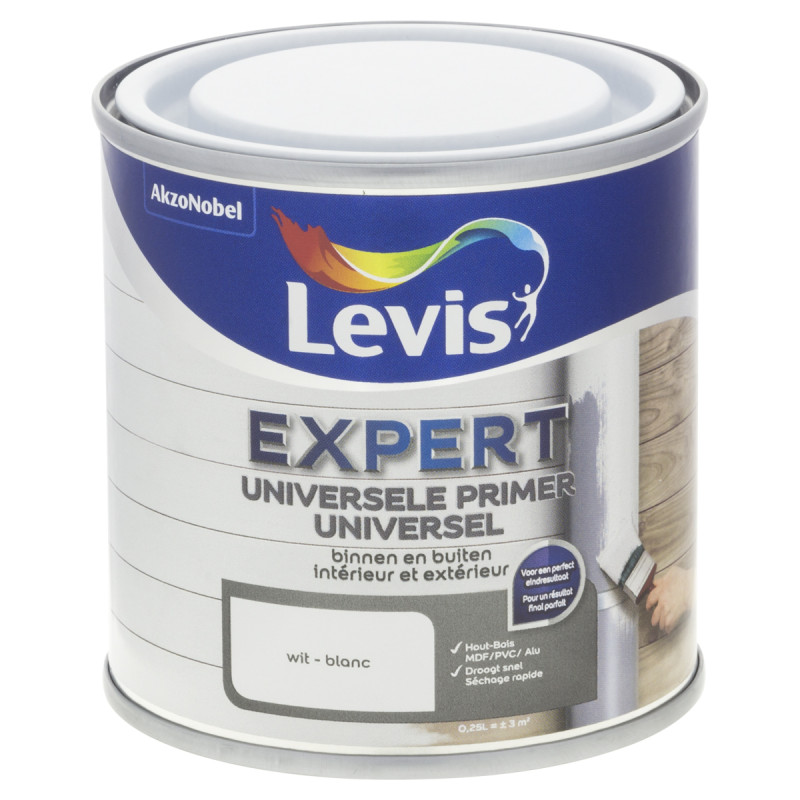 Primer Expert Universel blanc mat 0,25 L LEVIS