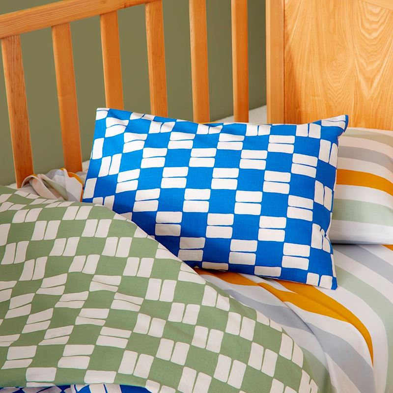 Chester Ultramarine Check Cot Quilt Cover Set