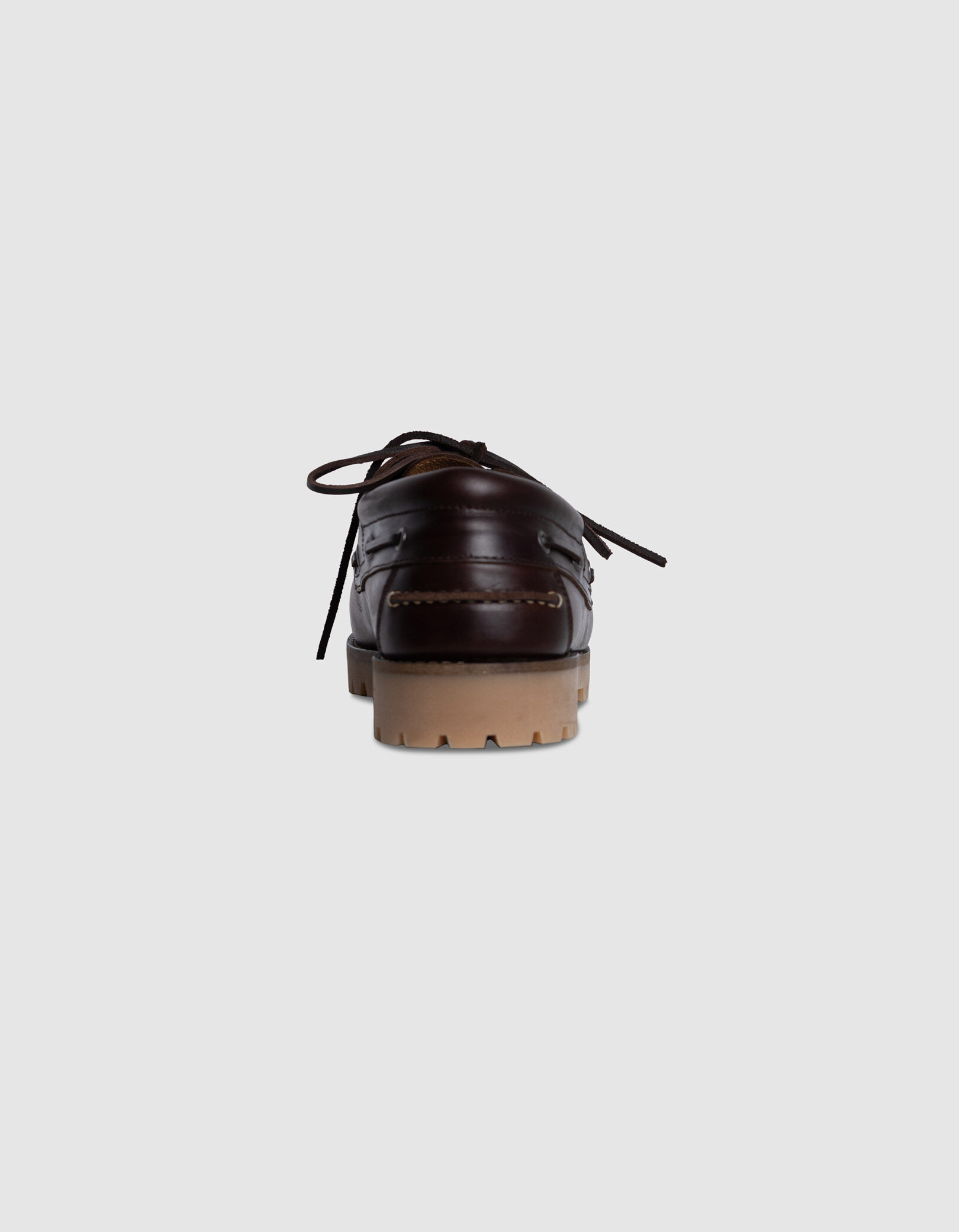 Chaussures bateau marron cuir Homme