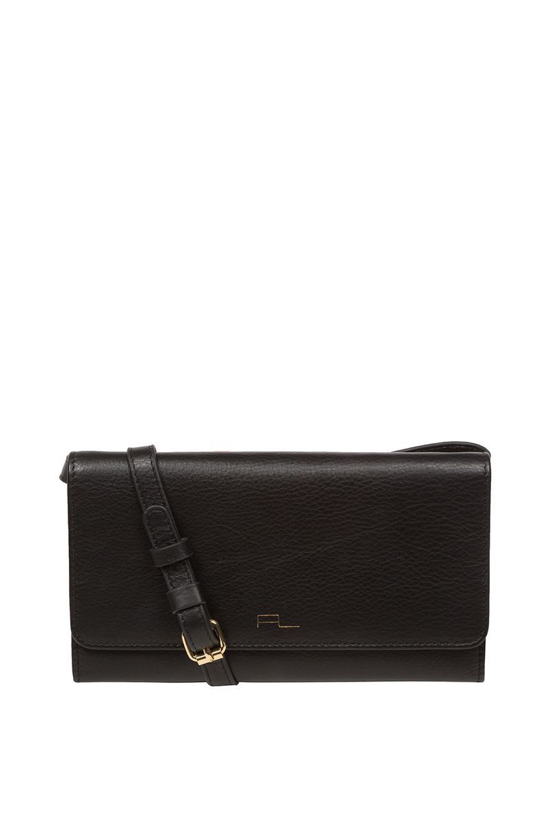 Pure Luxuries London Saffron' Nappa Leather Cross Body Clutch Bag