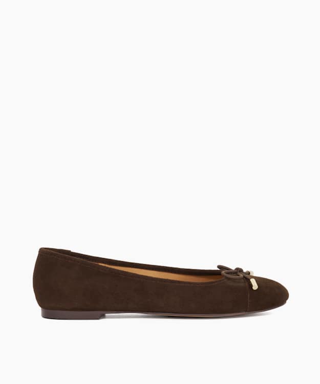 Highest Brown - Toe Cap Ballet Pump