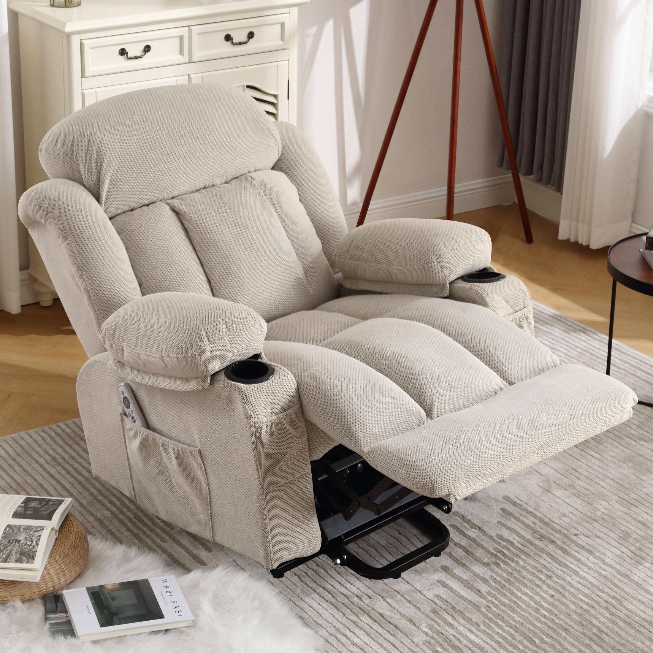 Power Lift Chairs Recliners, Heat & Massage, USB Port, Remote Control