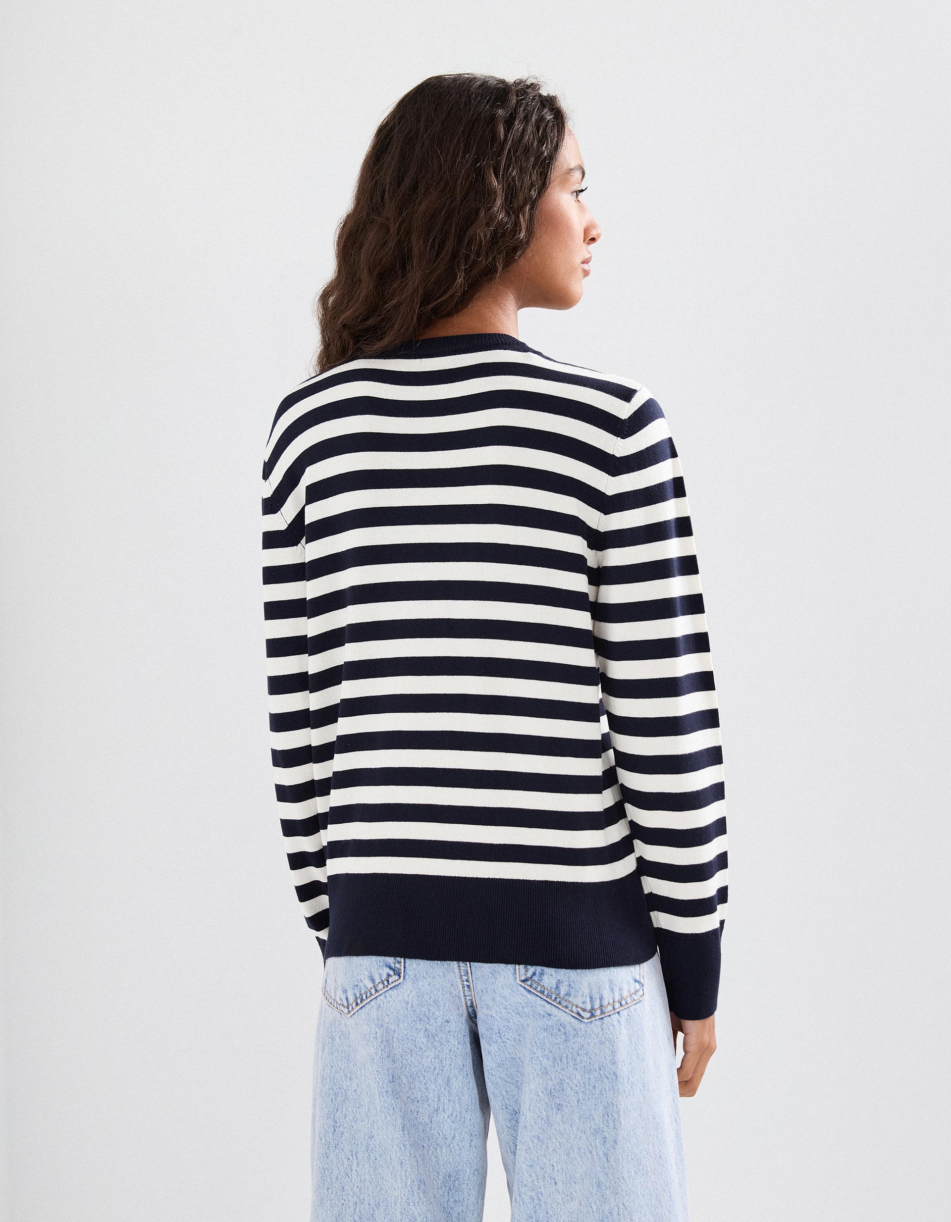 Camisola de Malha, Mulher, Azul Escuro
