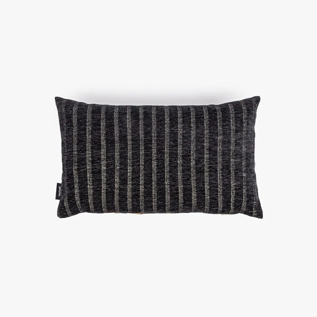 Capa de Almofada Riscas Preto ALBA
