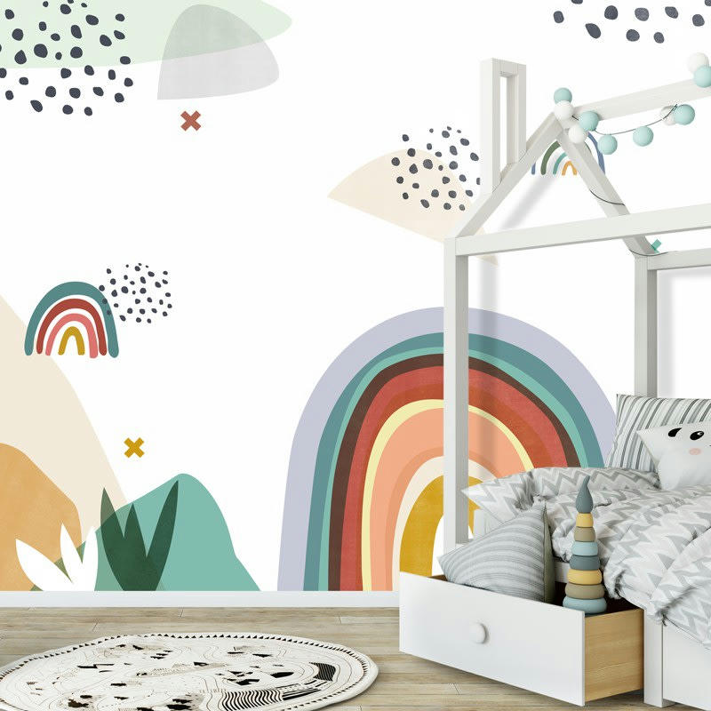 ARC EN CIEL - Papier Peint Panoramique L336xH270cm Multicolore