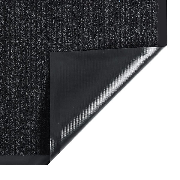 Paillasson rayé Anthracite 40x60 cm vidaXL