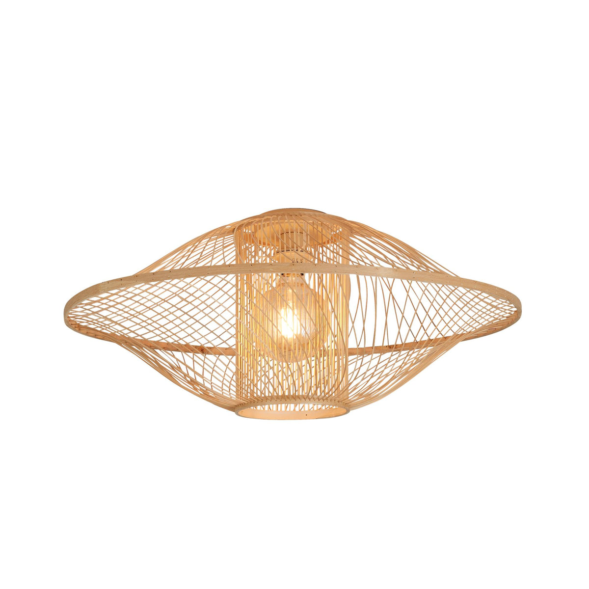 GOOD&MOJO plafonniere MAUI - bruin - Ø70cm