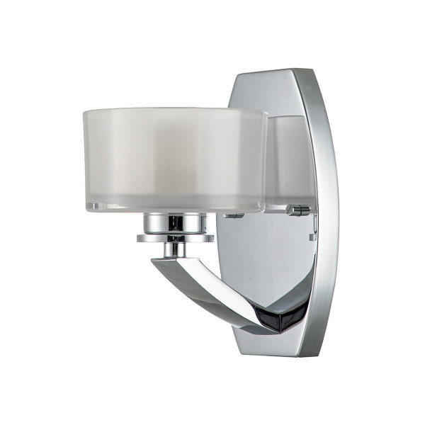 Kinkiet srebrny Meridian 1xG9x3W wym:20,3x12,7x16,5cm IP44 Hinkley