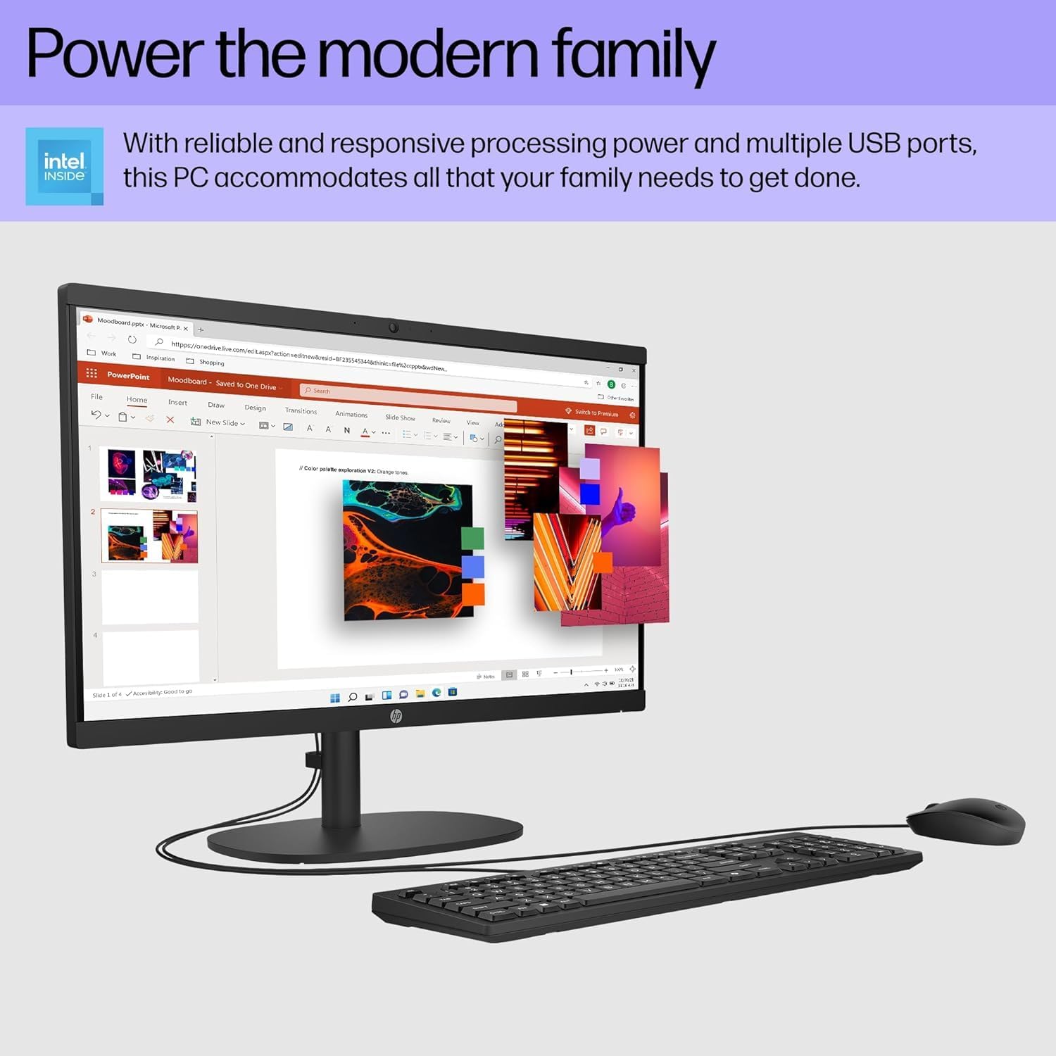 HP 2025 22 FHD All-in-One Desktop Computer • The New Version for Everyday Use • Latest 13th Gen Intel Quad-Core CPU • 8GB DDR5 • 128GB Storage • HDMI • Type-C • Wi-Fi • HD Webcam • Win11 Pro • Black