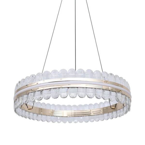 Złota lampa RING Medusa z kryształami w kształcie meduzy 60